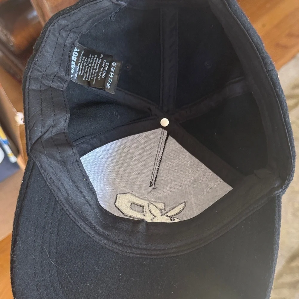 PLAYBOY men’s baseball cap super soft felt material. Excellent condition.